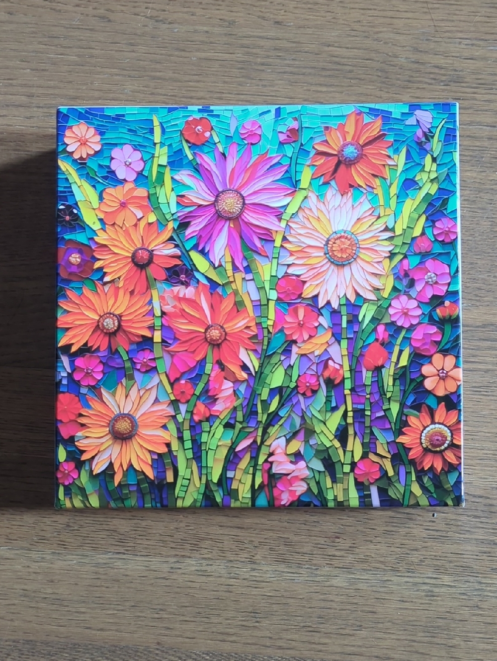 Colorful Floral Puzzle - Multicolor Flower Design